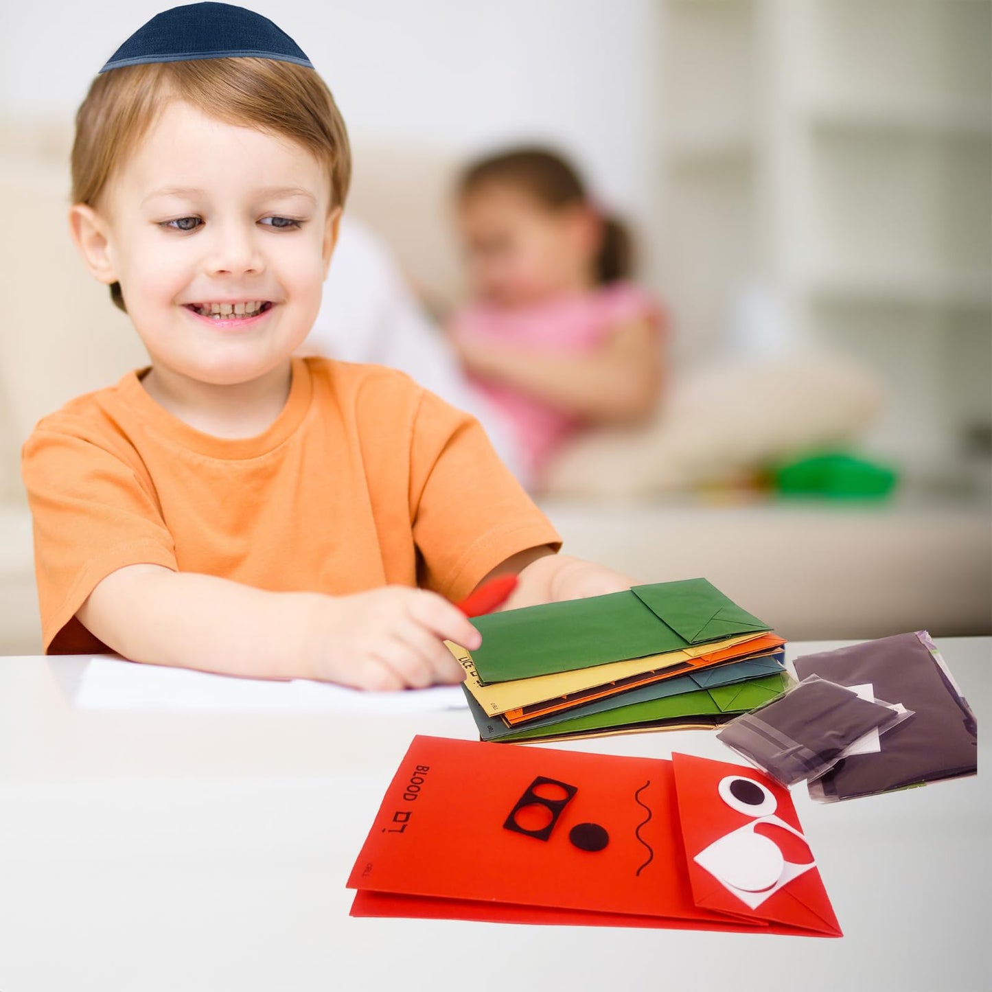 Rite Lite Passover 10 Plagues Puppet Kit - Endless Fun For Kids And Family- For Story Time, Education, Bath Time, And Party Favors