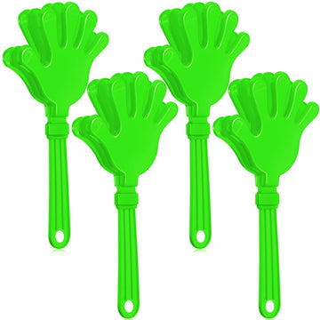 Woanger 4 Pieces Jumbo Hand Clappers 11 Inch Noise Makers Party Favors Giant Large Hand Clappers Noise Makers For Sporting Event