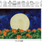 Halloween Background Moon Pumpkin Starry Night Decoration Banner Halloween Pumpkin Field Party Backdrop (7x5ft)