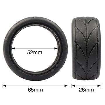 Acekeeps 4pcs 1/10 RC Drift Tires 65 * 26mm for 1/10 RC On-Road Car