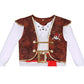 Yorborgor Kids Pirate Outfit - Boys Pirate Cosplay Party Dress Up (White, 7-8 Years)