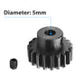 AIMROCK 5-Pack Mod 1 RC Motor Pinion Gears Set: Upgrade Parts for 1/8 RC Car 5mm Shaft Motor (15T 16T 17T 18T 19T)