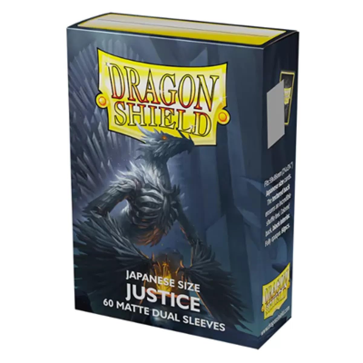 Dragon Shield Dual Sleeves - Matte Justice (Silver) 60 Ct - Japanese Size Card Sleeves - Smooth & Tough - Compatible With Yu-Gi-