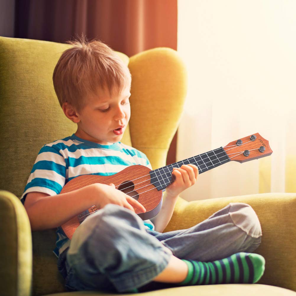 Yezi Kids Toy Classical Ukulele Guitar Musical Instrument, Brown