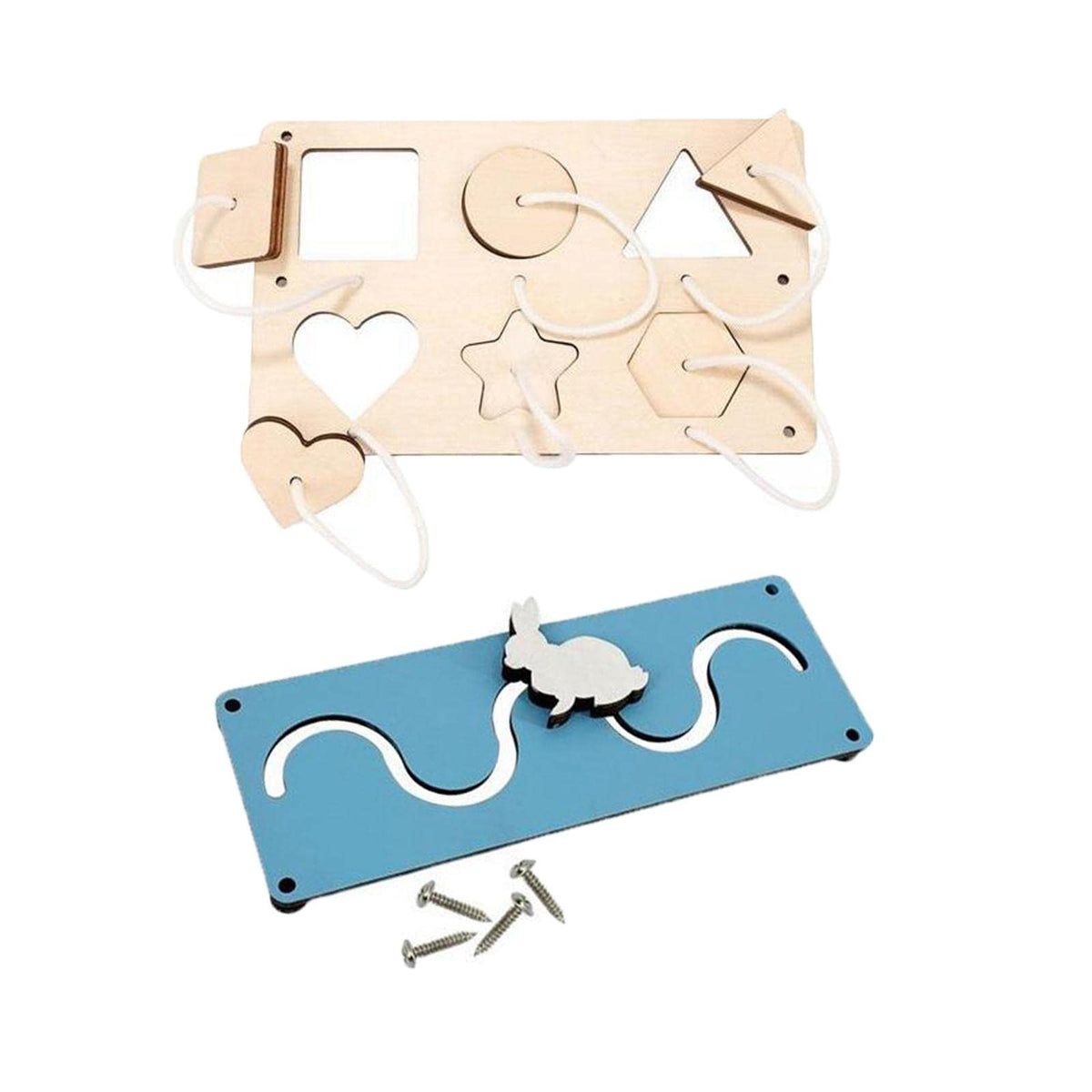 Bnf 2pcs Montessori Busy Board Sensory Early Educational Accessories StyleA