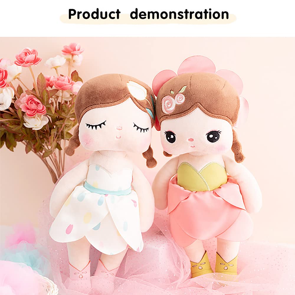 Gesuche 13 limited availability New MeToo Princess Doll  Cute Flower Fairy Plush Doll  Soft Dolls Baby Doll Girl Gifts  Non-Toxic Soft Skin-Friendly PP Cotton Plush Stuffed Angela Doll (Rose)