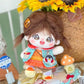 Niannyyhouse 20Cm Plush Doll Girl Humanoid Stuffed Body No Attribute 8'' Normal Body Wearable Clothing Dress Up Gifts (A-34-With