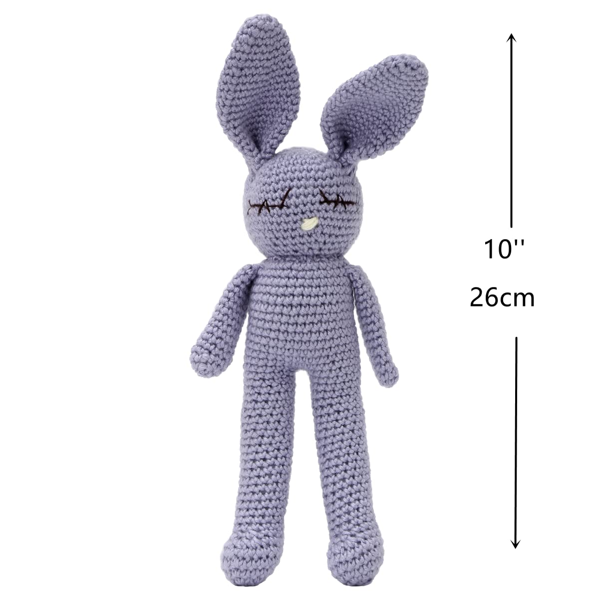 Moni'S Choice Stuffed Plush Baby Crochet Bunny Rabbit Easter Gifts Handmade Stuffed Animal Hand-Knit Doll Granddaughter Grandson