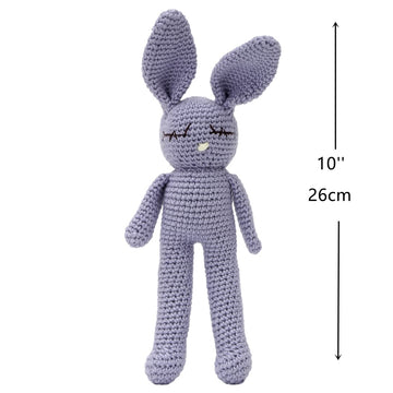 Moni'S Choice Stuffed Plush Baby Crochet Bunny Rabbit Easter Gifts Handmade Stuffed Animal Hand-Knit Doll Granddaughter Grandson