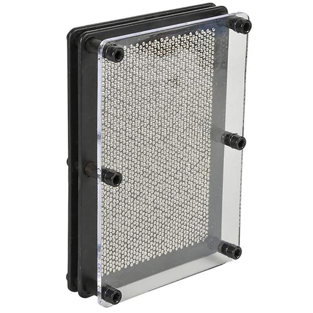 The Dreidel Company 3D Pin Art Classic Game Pin Impression Desk Toys Sculpture for Children Adults (Rectangle Shaped 5'' x 7'')