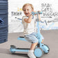 Mountalk Toddler Scooter/Balance Bike, 3 Wheels Scooter With Seat, Ride On Toys For Girls And Boys 1-6 Years (2 In 1 - Blue)