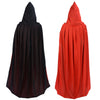 Gardeningwill Double Face 35' Red Black Hooded Cloak Goth Vampire Priate Cape Kids Children Costume