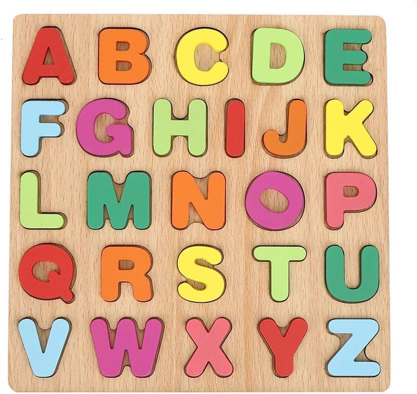Landvk Wooden Learning Board For Kids, Creative Educational Toy Games For 2 To 6 Years Old Boys And Girls, Multicolor, First Alp