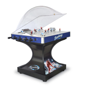 Hathaway Breakaway 41-In Dome Hockey Table for Family Game Room - With EZ-Grip Handles, Easy-Open Dome Top, LED Scoring Unit, Du
