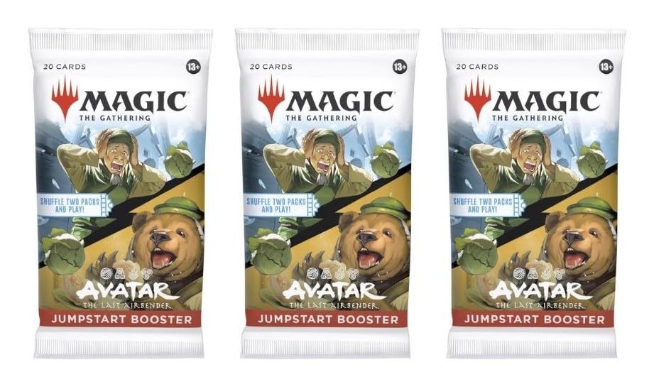 3 Packs Magic The Gathering Jumpstart Booster Pack Lot MTG Avatar The Last Airbender