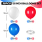 Red White And Blue Balloons, 12 Inch Red White Blue Balloons 4Th Of July Decorations Independence Day Decoration Red White Blue