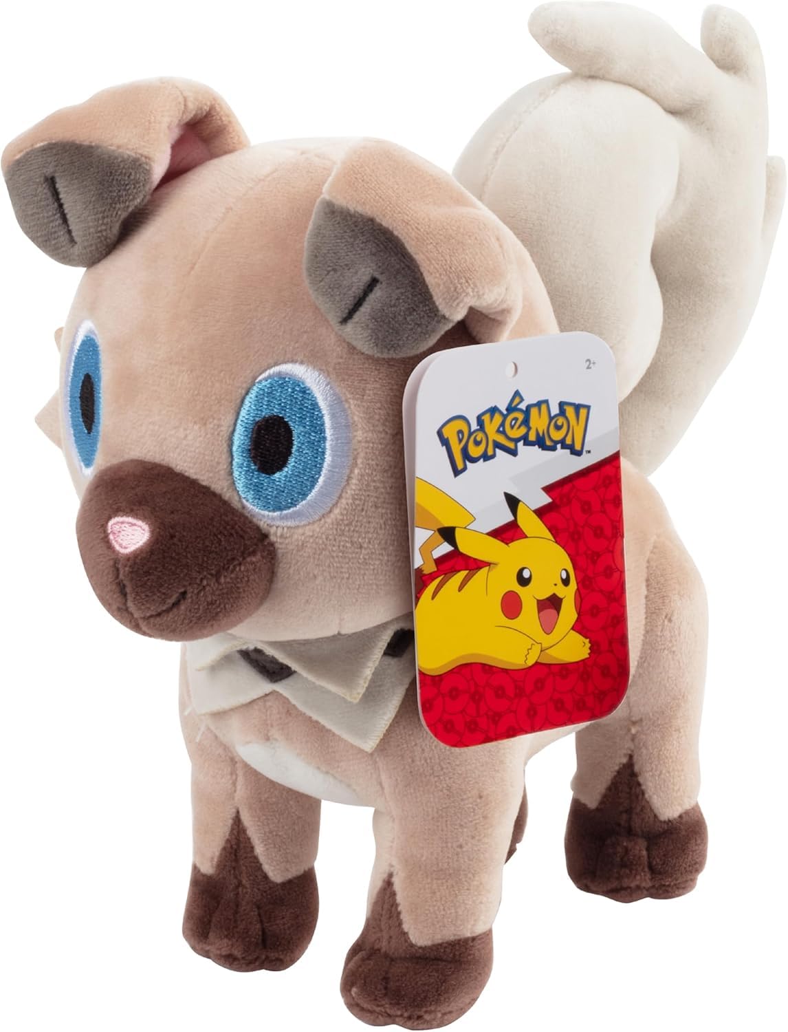 Pok?mon 8 Rockruff Plush - Officially Licensed - Generation 7 Sun and Moon Dog Figure - Authentic Soft Stuffed Animal Toy - Valentine's Day & Easter Basket Stuffer Gift for Kids  Boys  Girls - 2+
