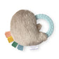 Itzy Ritzy - Ritzy Rattle Pal With Teether - Baby Teething Toy Features A Minky Plush Character, Gentle Rattle Sound & Soft Teether Toy For Newborn (Sloth)