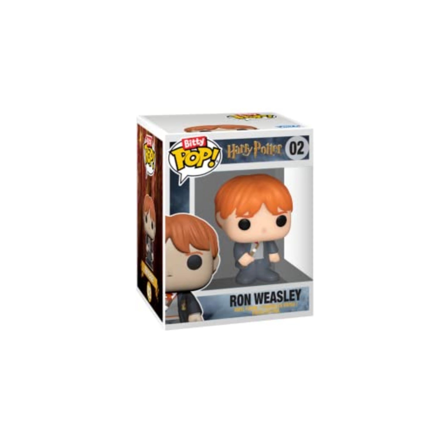 Funko Bitty POP! HP - Hermione in Robe, 4-Pack - Hermione Granger, Rubeus Hagrid, Ron Weasley and A Surprise Mystery Mini Figure