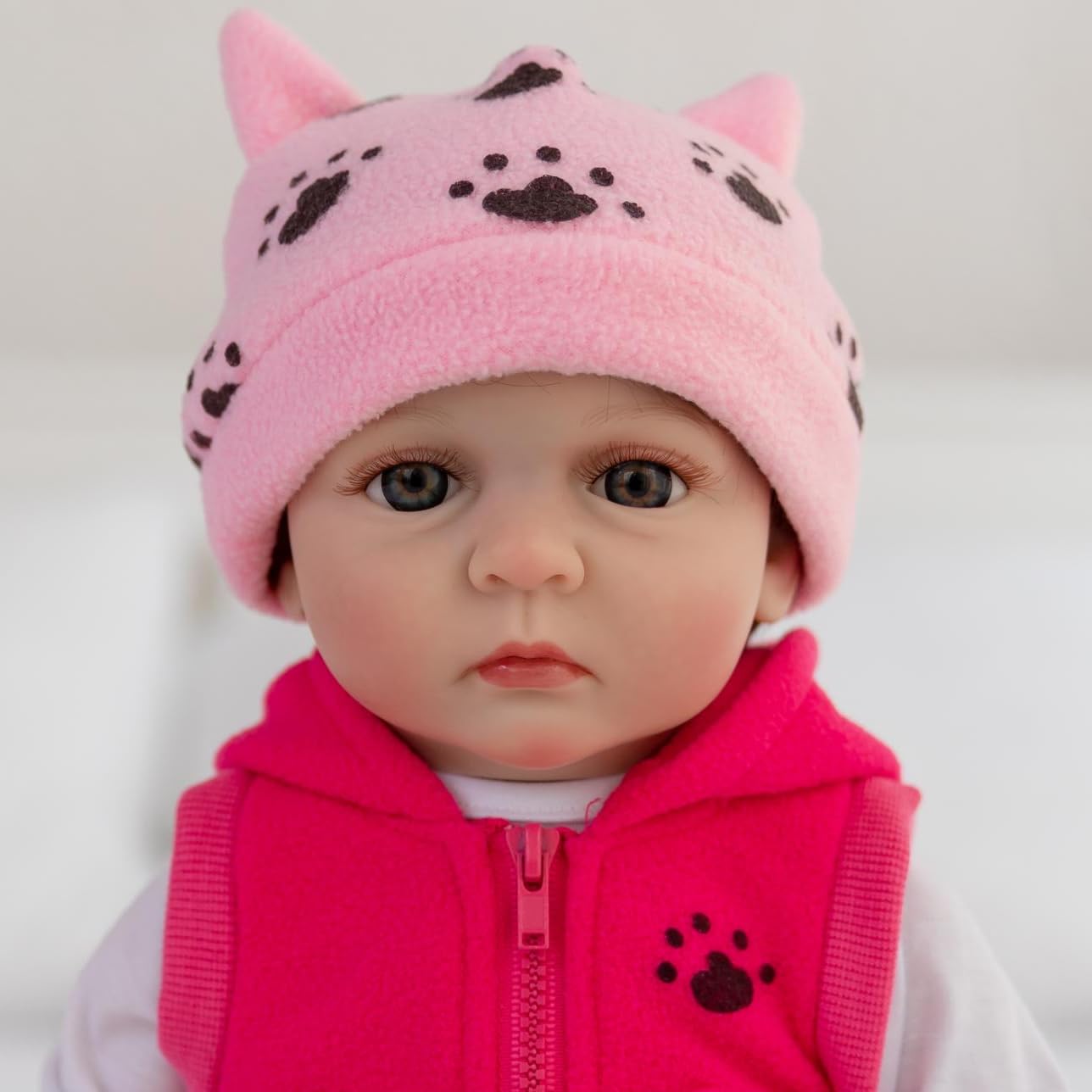 Fancci Realistic Reborn Baby Dolls,18 Inch Lifelike Newborn Baby Doll Real Life Baby Dolls Soft Weighted Reborn Doll Christmas O