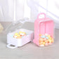 BaaSid 4PCS Mini Plastic Travel Suitcase Candy Box Suit for Doll Wedding Party Decoration,Doll Suitcase, Mini Luggage,suitcase G