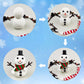 QINGQIU DIY Your Own Snowman Kit Molding Clay Build a Snowman Crafts Toy for Kids Boys Girls Christmas Stocking Stuffers Gifts