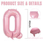 40 Inch Pink Letter Balloons, Large Q Letter Balloons Foil Helium Balloon, Foil Big Single Alphabet Q Balloon, Pink Letters for