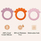 Baby Silicone Teething Ring Toys For 0-6,6-12 Months Boys And Girls,Chew Teether Stuff For Infant,Newborn Must Have Essentials,B