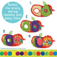 KIDS PREFERRED Very Hungry Caterpillar Activity Apple Plush, Crinkle Texture, Teether, Multicolor, Model 55787