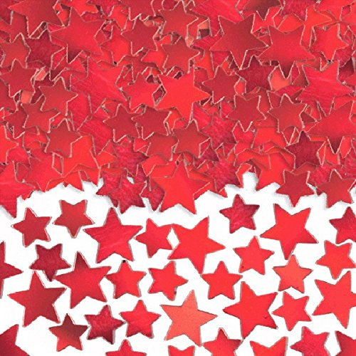 Amscan Confetti Decors Items, 5 oz, Red