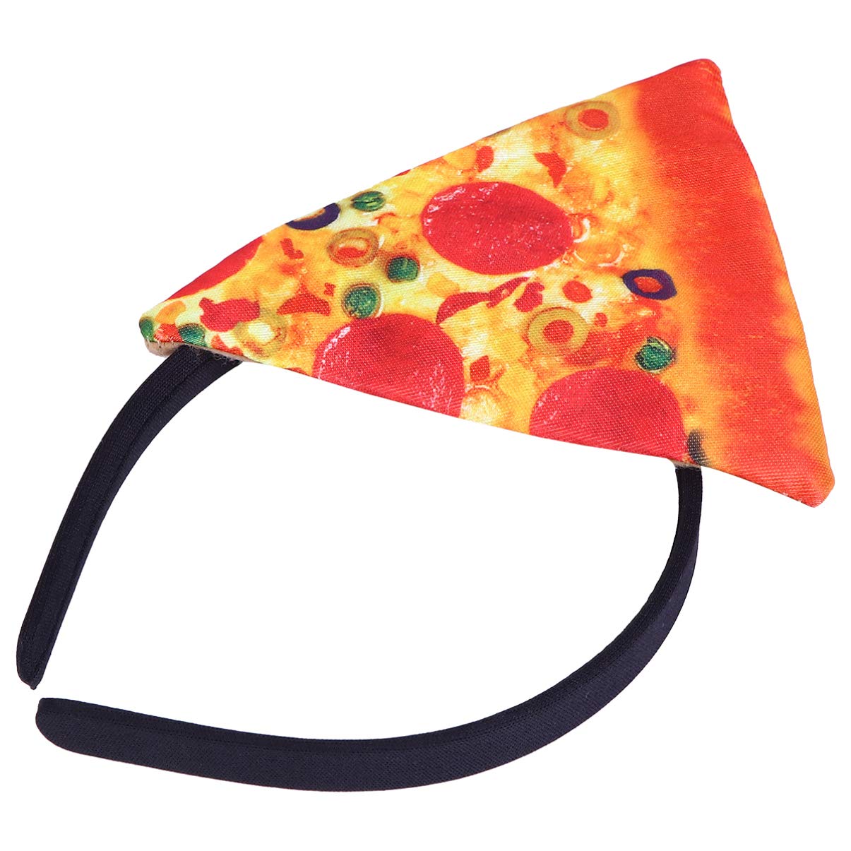 Minkissy Pizza Headband for ChildrenS Day Party Headband Pizza Costume Dress up Hair Band for Kids Funny Food Hair Accessories