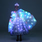 Ledpaty Girls Princess Cape Led Light Up Cloaks Halloween Dress Up With Tiara Crown, Wand,Necklace Pretend Play,Role Play & Dres