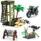 DSPITWOD Military  Pack Building Block Toys Army Accessories with Sentry Guard Tower Set Compatible with Mini Figure Brick Toy for Boys Age 6-12 Years