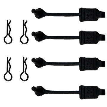 4Pack Rubber Body Clip Retainer Pull Tabs#AR390165 Compatible with Arrma 3S 4S Mega550 Vorteks Senton Granite Big Rock Typhon Ou