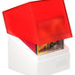 Ultimate Guard Boulder Synergy 100+, Deck Case For 100 Double-Sleeved Tcg Cards, Red/White, Secure & Durable Storage For Trading Card Games