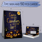 Hiweran Halloween Guess How Many Candies Party Game Cards, Funny Pumpkin Party Raffle Ticket, Gag Activities Party Decorations G