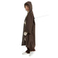 Beicnwod 5-Piece Set Kids Costume Classic Child'S Cosplay Outfit Halloween Costume Set For Boys Girls Hooded Robes Brown Version