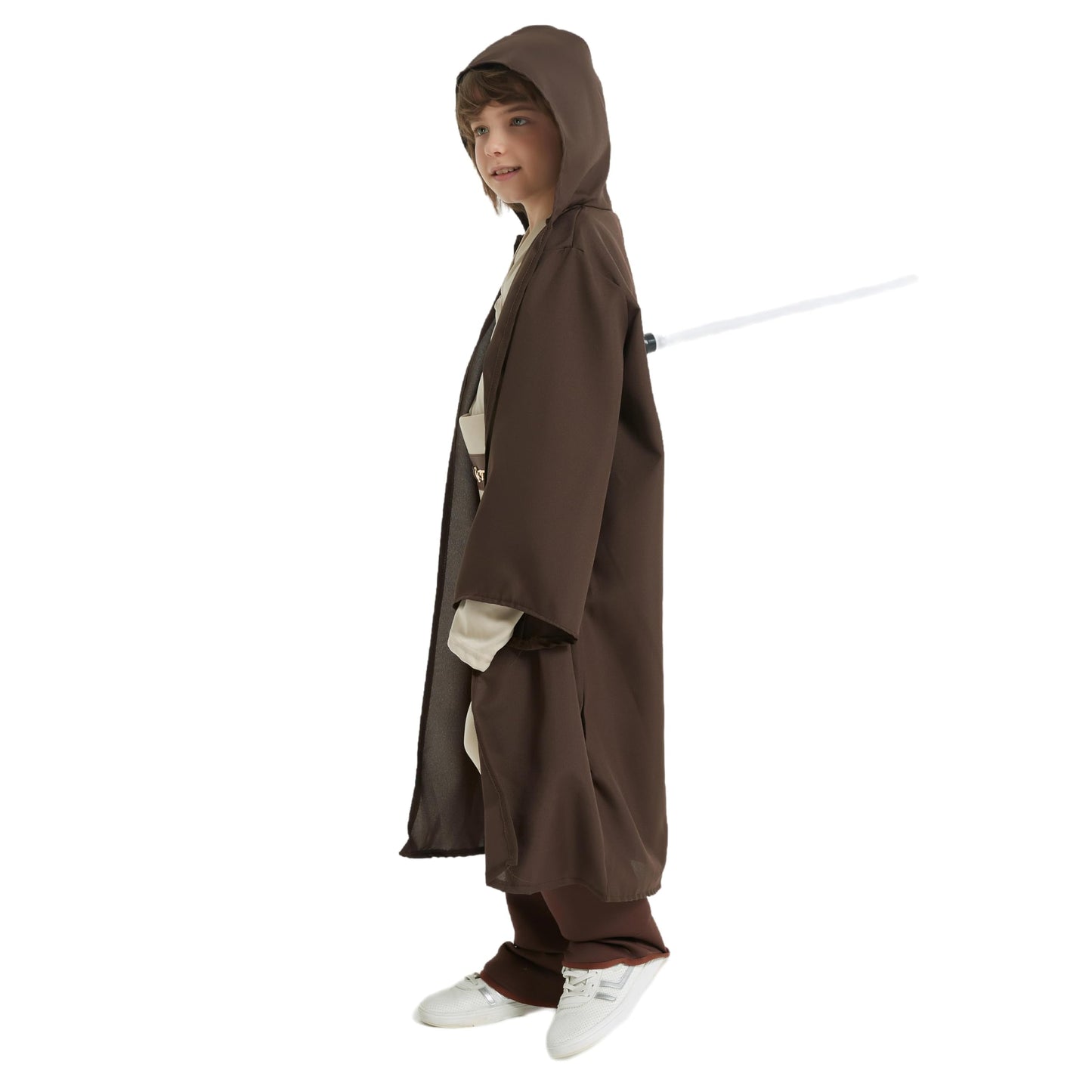 Beicnwod 5-Piece Set Kids Costume Classic Child'S Cosplay Outfit Halloween Costume Set For Boys Girls Hooded Robes Brown Version