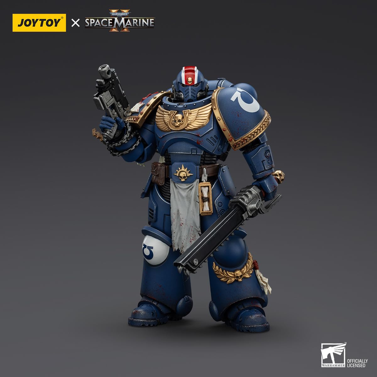 malt-inspiredISE JOYTOY 1/18 Action Figures - Warhammer Space Marine 2 Ultramarines Lieutenant Titus Collectors Edition - 5 Ages 15+