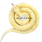 Xshelley Soft Plush Snake Stuffed Animal Toy, 120 Inch, Yellow, Polyester, Model XSHELLEY20221108