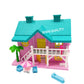RISHI QUALITY Dollhouse Play Set with Furniture for Kids Girls, Boys. Miniature Pretend Play Dollhouse for Kids Play Time. (Smal