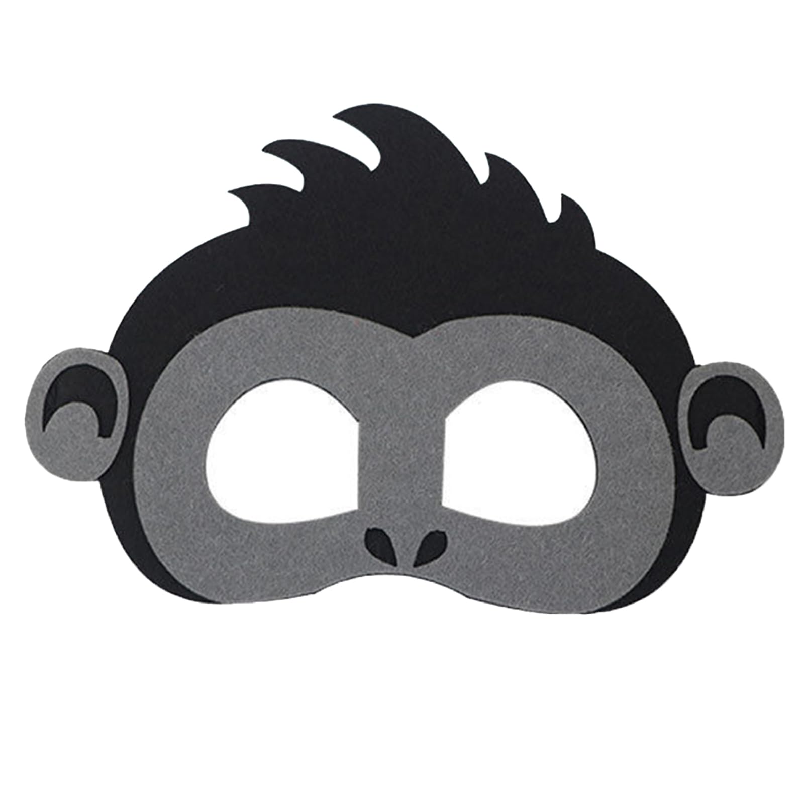 Jtnohx Felt Animal Masks, 10 Pcs Halloween Mask, Animal Costume For Birthday Party Supplies (Gorilla Mask)