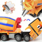 Liberty Imports 14'' Oversized Cement Mixer Truck Friction Powered Big Construction Vehicle Toy for Kids Pretend Play