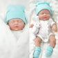 Mire & Mire 7 Inch Full Body Silicone Baby Dolls That Look Real,Not Vinyl Dolls,Real Platinum Doll Bald,Soft Lifelike Newborn -