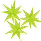 Cymylar 3Pcs 26Inch Macaron Green Star Foil Balloons.Macaron Green Explosion Starburst Star Balloon-Spike Cone Balloon For Birth