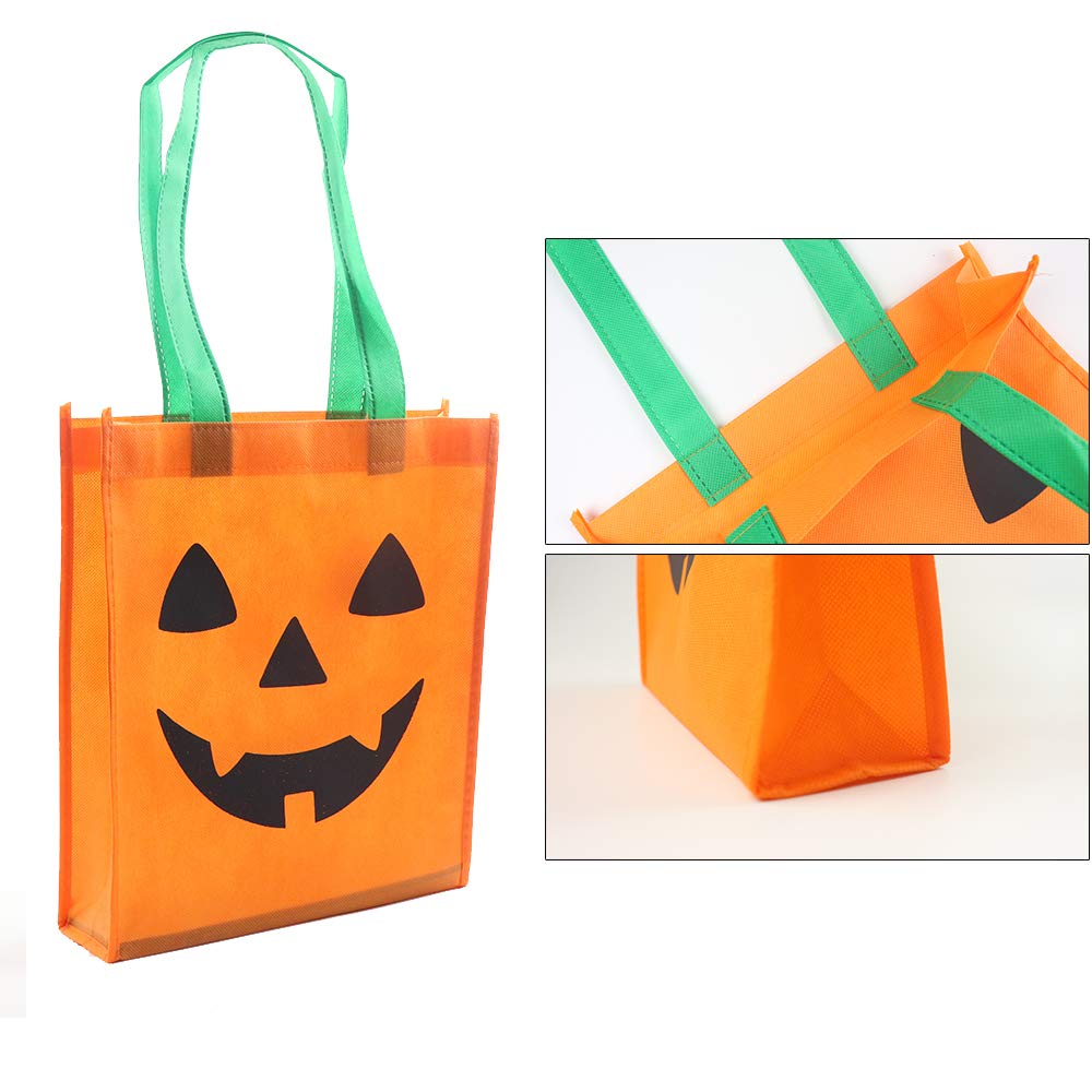 Octeen Halloween Kids Pumpkin Costume, 3 Pcs Pumpkin Cosplay Set Included Pumpkin Tote Bag(9.8 X 11.8 Inch