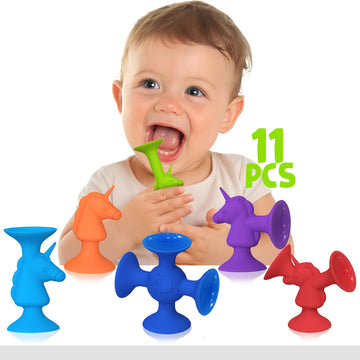Toddler Bath Toys Suction Cup Toys For Kids Cute Unicorn No Hole Bath Toys For Kids Ages 3+ Creative Connect Build Sensory Toys
