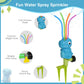 Moko Water Sprinkler For Kids, Dinosaur Toddler Outdoor Toys With 4 Wiggle Tubes And Hose Clamp, Outdoor Play Toys Spray Up To 8