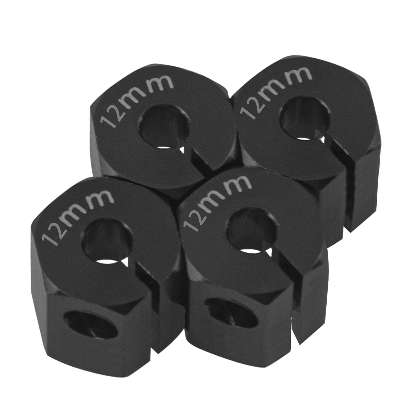 Vgoohobby Aluminum Alloy 12mm Wheel Hex Hub Drive Adapters with Pins Screws Compatible with Axial SCX10 HSP HPI Tamiya Redcat 1/