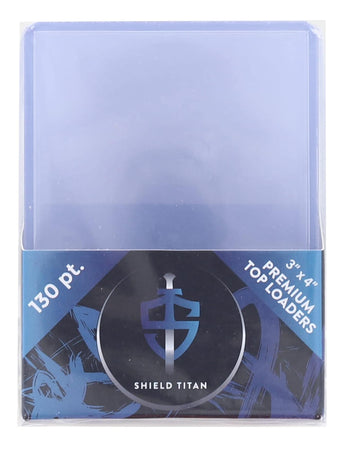 Shield Titan Trading Card 3X4 Inch Top Loader | 130 Point | 10 Ct